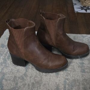 MIA Chestnut Ankle Booties